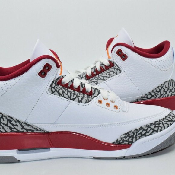Air Jordan 3 Retro Cardinal Red CT8532-126 Size 7 - Picture 6 of 7
